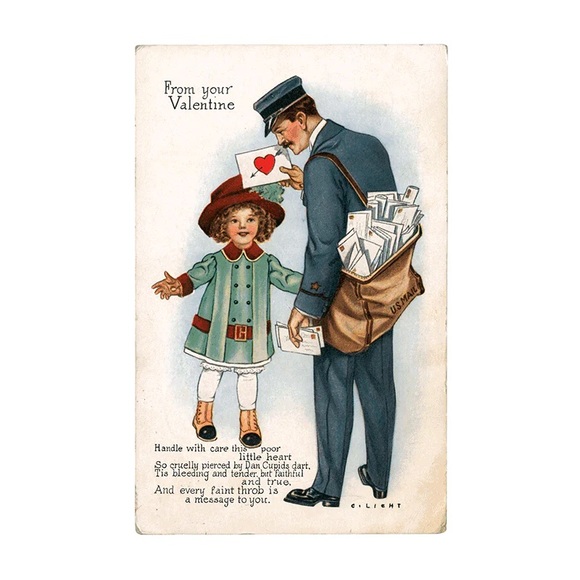 Flying Elephant brand. Victorian Valentine book. 30 unique vintage postcards. - Picture 12 of 16